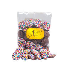 Ashers Milk Chocolate Petite Nonpareil with Multi Seed 8lb Box Bulk